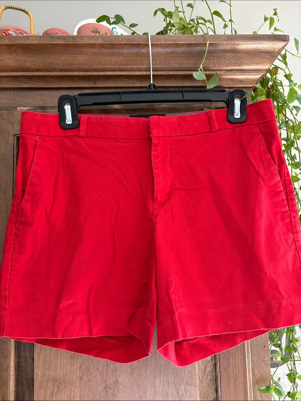 Banana Republic Red Casual Bermuda Shorts